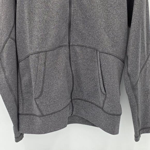 The North Face Men's Small Hooded Full‎ Zip Jacket Gray Yellow - Picture 4 of 12